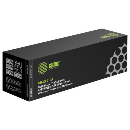 -/ Картридж лазерный Cactus CS-CF210A CF210A черный (1600стр.) для HP LJ Pro 200 M251/M276