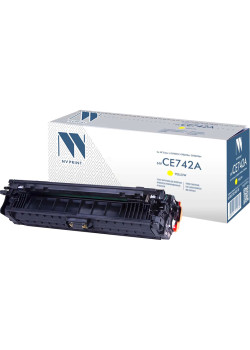 -/ Тонер-картридж NVP NV-CE742A Yellow для HP Color LaserJet CP5225/ CP5225n/ CP5225dn (7300k)