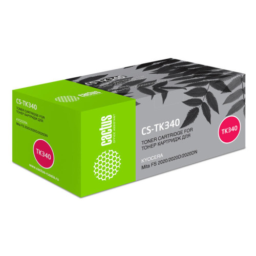-/ Картридж лазерный Cactus CS-TK340 TK-340 черный (12000стр.) для Kyocera Mita FS 2020/2020D/2020DN