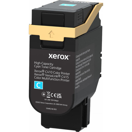 Тонер картридж стандартный, синий Xerox VLC410/415 (7000 страниц)/ Cyan High Capacity Toner Cartridge, Xerox VLC410/415 (7,000 Pages)