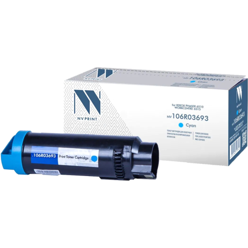 -/ Тонер-картридж NVP NV-106R03693 Cyan для Xerox Phaser 6510/WorkCentre 6515 (4300k)