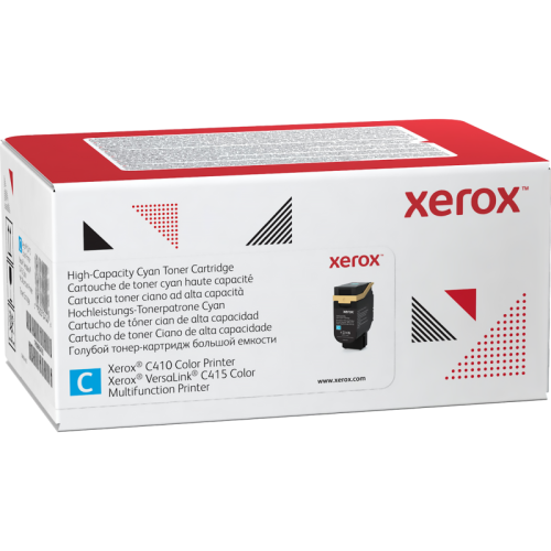 Тонер картридж стандартный, синий Xerox VLC410/415 (7000 страниц)/ Cyan High Capacity Toner Cartridge, Xerox VLC410/415 (7,000 Pages)