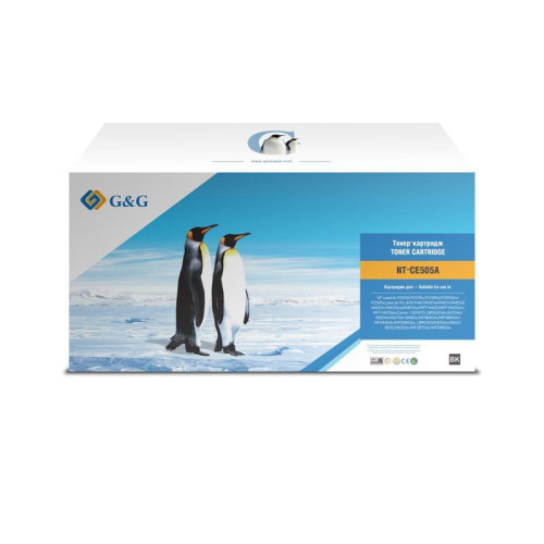 Тонер-картридж G&G GG-CE505A черный, 2300 стр., для HP LaserJet P2055/P2035/Pro 400 M401/MFP M425