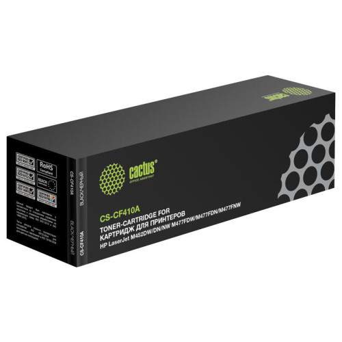 -/ Картридж лазерный Cactus CS-CF410A CF410A черный (2300стр.) для HP LJ M452DW/DN/NW M477FDW/M477FDN/M