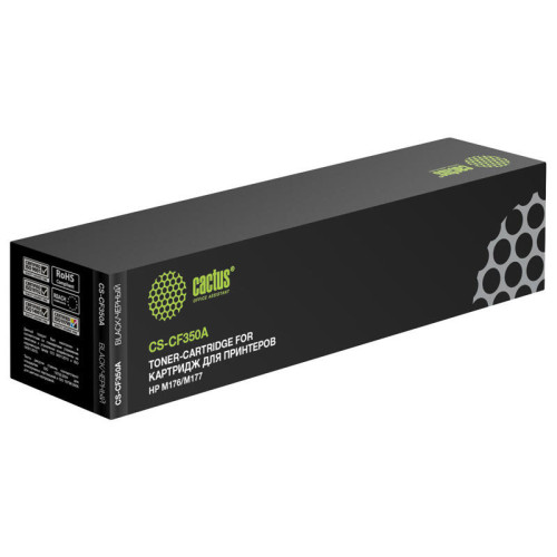 -/ Картридж лазерный Cactus CS-CF350A CF350A черный (1300стр.) для HP M176/M177