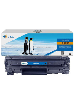 Тонер-картридж G&G GG-CB436A черный, 2000 стр., для HP LaserJet P1505/M1120/M1522