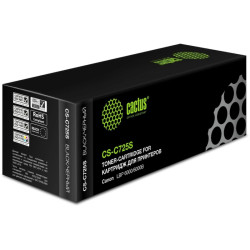Картридж лазерный Cactus CS-C725S-6 C725S черный (1600стр.) для Canon i-Sensys 6000/6000b с чипом