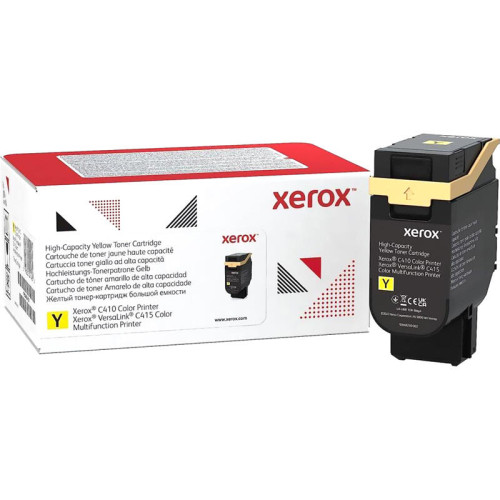 Тонер картридж большой емкости,  желтый Xerox VLC410/415 (7000 страниц)/ Yellow High Capacity Toner Cartridge, Xerox VLC410/415 (7,000 Pages)