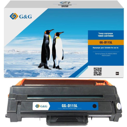 Тонер-картридж G&G GG-D115L черный, 3000 стр., для Samsung Samsung Xpress SL-M2620/2820/M2670/2870