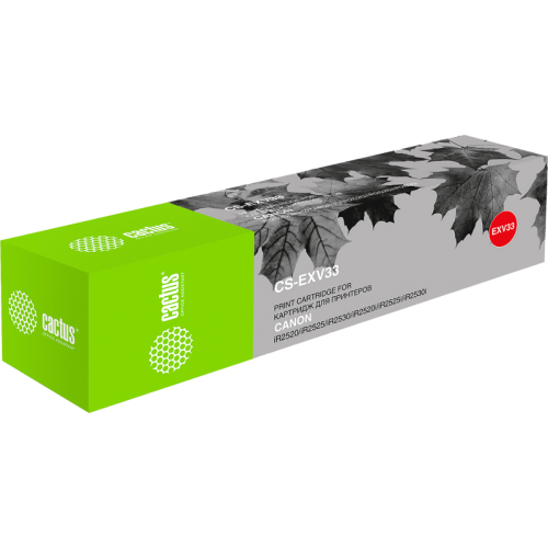 -/ Картридж лазерный Cactus CS-EXV33 C-EXV33 черный (14600стр.) для Canon iR 2520/2525/2530/2525i/2530i