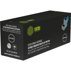-/ Картридж лазерный Cactus CSP-W1106-MPSXL W1106A черный (10000стр.) для HP Laser 107a/107r/107w/135a MFP/135r MFP/135w MFP/137fnw MFP/137fwg MFP/MFP 135ag/135wg