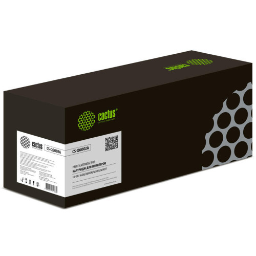 -/ Картридж лазерный Cactus CS-Q6002A Q6002A желтый (2000стр.) для HP CLJ 1600/2600N/M1015/M1017