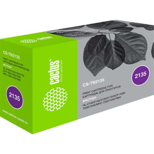 -/ Картридж лазерный Cactus CS-TN2135 TN-2135 черный (1500стр.) для Brother DCP-7030/7030R/7032/7032R/7 -/ Картридж лазерный Cactus CS-TN2135 TN-2135 черный (1500стр.) для Brother DCP-7030/7030R/7032/7032R/7