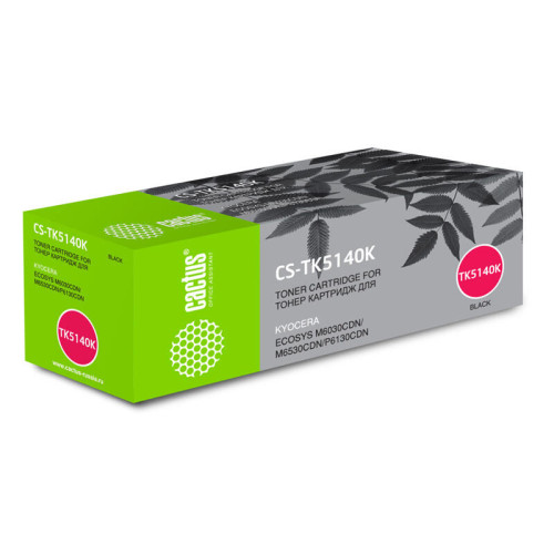 -/ Картридж лазерный Cactus CS-TK5140K TK-5140K черный (7000стр.) для Kyocera Ecosys M6030cdn/M6530cdn/