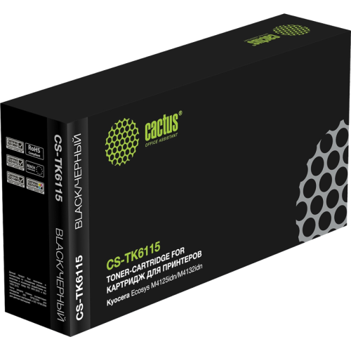 -/ Картридж лазерный Cactus CS-TK6115 TK-6115 черный (15000стр.) для Kyocera Ecosys M4125idn/M4132idn