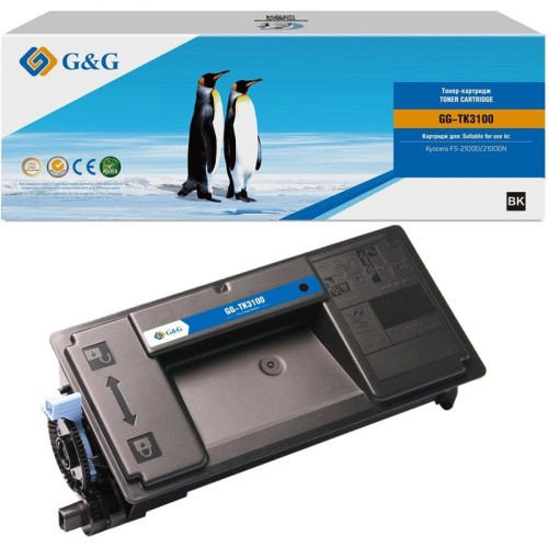 Тонер-картридж G&G GG-TK3100 TK-3100 черный, 12500 стр., для Kyocera FS-2100D/2100DN