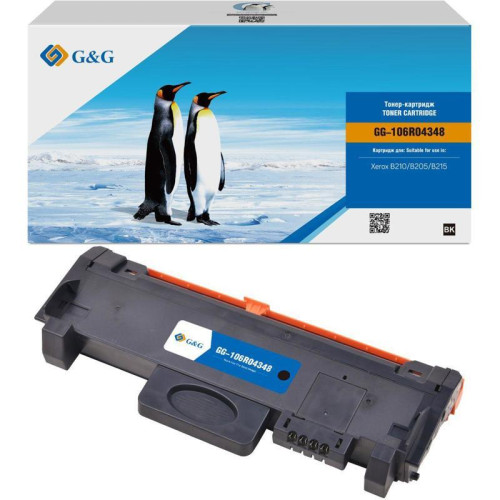 Тонер-картридж G&G GG-106R04348 черный, 3000 стр., для Xerox B210/B205/B215