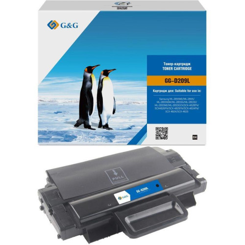 Тонер-картридж G&G GG-D209L черный, 5000 стр., для Samsung ML-2855ND/SCX-4824FN/4825FN/4826FN/4828FN