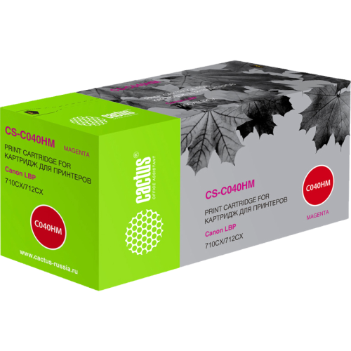 -/ Картридж лазерный Cactus CS-C040HM 040 H M пурпурный (10000стр.) для Canon LBP 710CX/712CX I-Sensys