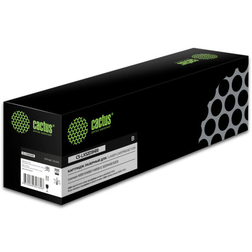 -/ Картридж лазерный Cactus CS-LX52D5H00 52D5H00 (25000стр.) для Lexmark MS810/MS811/MS812 52D5H0E/52D5