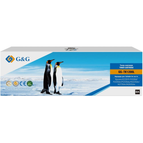 Картридж лазерный G&G GG-TK1200L черный (11000стр.) для Kyocera ECOSYS P2335d/P2335dn/P2335dw/M2235dn/M2735dn/M2835dw с чипом Картридж лазерный G&G GG-TK1200L черный (11000стр.) для Kyocera ECOSYS P2335d/P2335dn/P2335dw/M2235dn/M2735dn/M2835dw с чипом