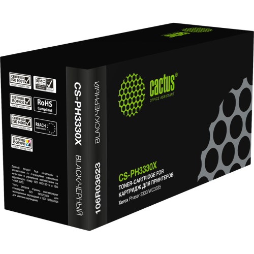 -/ Картридж лазерный Cactus CS-PH3330X 106R03623 черный (15000стр.) для Xerox Phaser 3330/WC3335