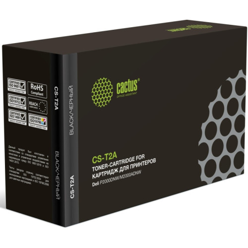 -/ Картридж лазерный Cactus CS-T2A T2A черный (2000стр.) для Deli P2000DNW/M2000ADNW