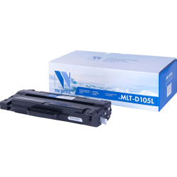-/ Тонер-картридж NVP NV-MLT-D105L для Samsung ML 1910/ 1915/ 2525/ 2525W/ 2540/ 2540R/ 2580/ 2580n/ SCX 4600/ 4623/ 4623f/ 4623fn/ 4623fw/ SF 650/ 650P (2500k)