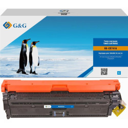 Тонер-картридж G&G GG-CE741A голубой, 7300 стр., для HP Color LaserJet CP5220/CP5221