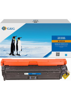 Тонер-картридж G&G GG-CE741A голубой, 7300 стр., для HP Color LaserJet CP5220/CP5221