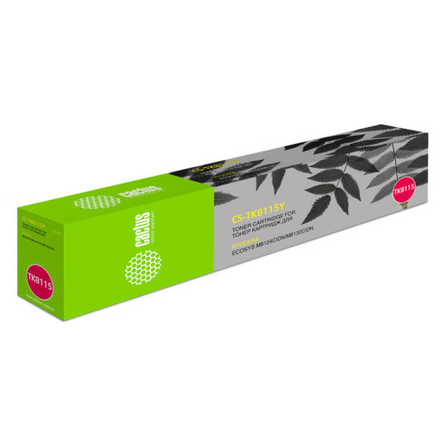 -/ Картридж лазерный Cactus CS-TK8115Y желтый (6000стр.) для Kyocera Mita Ecosys M8124cidn/M8130cidn