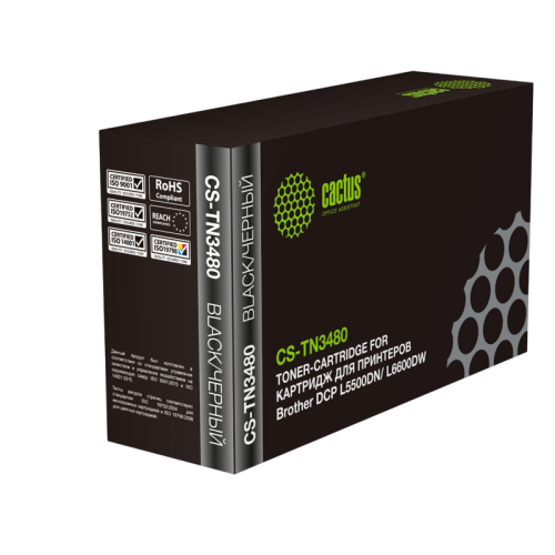 Картридж лазерный Cactus CS-TN3480 TN-3480 черный (8000стр.) для Brother DCP L5500DN/ L6600DW