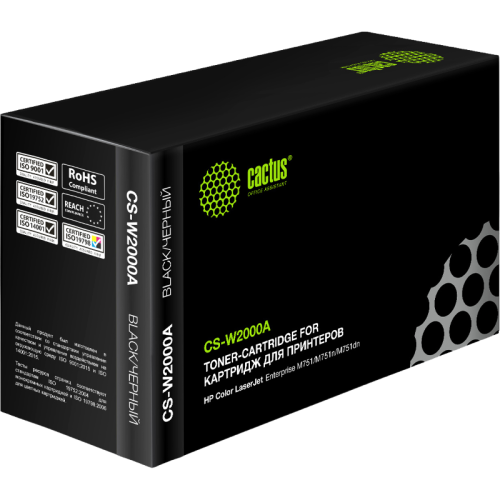 -/ Картридж лазерный Cactus CS-W2000A W2000A черный (7000стр.) для HP CLJ Ent M751