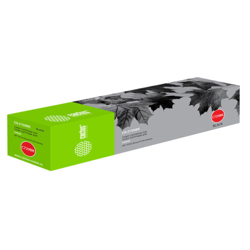 -/ Картридж лазерный Cactus CS-C729BK 729 BK черный (1200стр.) для Canon i-SENSYS LBP-7010C/ LBP-7018C