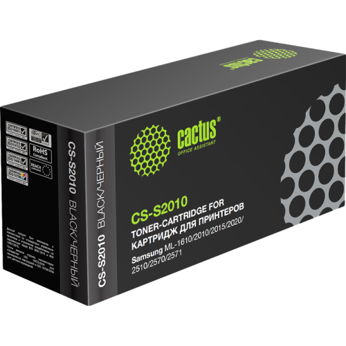 -/ Картридж лазерный Cactus CS-S2010 ML-2010D3 черный (3000стр.) для Samsung ML-1610/2010/2015/2020/251