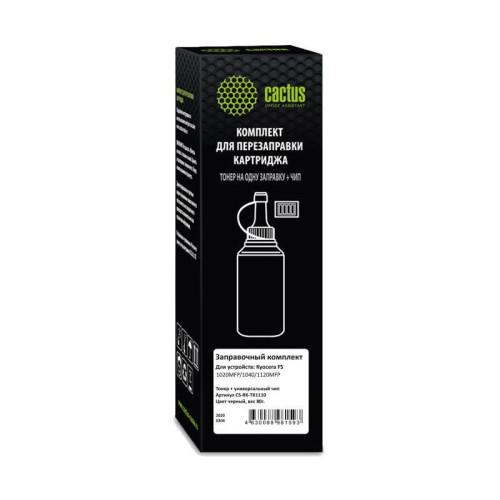 Тонер Cactus CS-RK-TK1110 черный, 80 гр., для Kyocera FS-1020/1040/1120