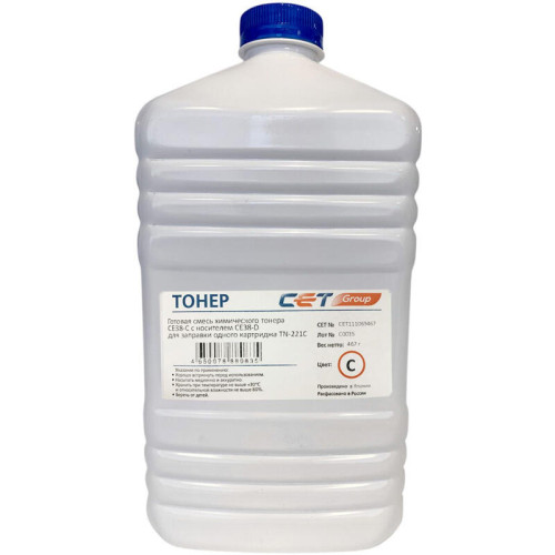 -/ Тонер CE38-C (CPT) TN-221C для KONICA MINOLTA Bizhub C227/287 (Japan) Cyan, 467г/бут