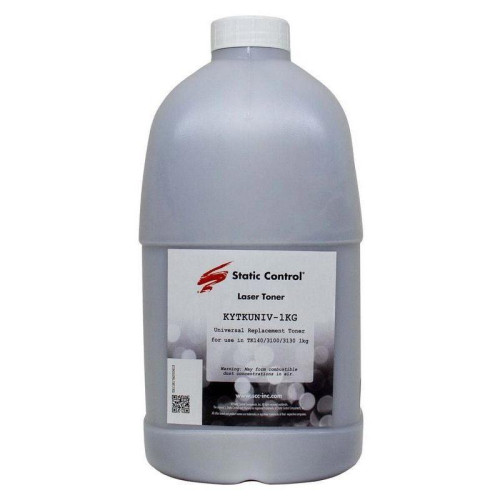 Тонер Static Control KYTKUNIV-10KG  черный, 10000 гр., для Kyocera TK-120/130/140/160/170/1130/1140/3100/3110/3120/3130/4105/435