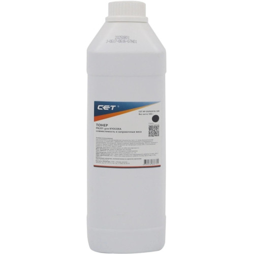 Тонер Cet PK201 OSP0201K-500 черный бутылка 500гр. для принтера Kyocera ECOSYS P6030cdn/M6026cdn