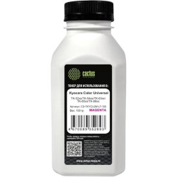 Тонер Cactus CS-TKYCU2M-LT-100 пурпурный флакон 100гр. для принтера Kyocera Color Universal TK-52xx/TK-54xx/TK-83xx/TK-85xx/TK-88xx