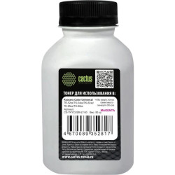 Тонер Cactus CS-TKYCU2M-LT-50 пурпурный флакон 50гр. для принтера Kyocera Color Universal TK-52xx/TK-54xx/TK-83xx/TK-85xx/TK-88xx