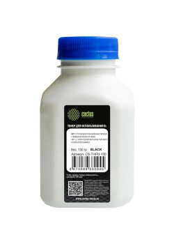 Тонер Cactus CS-THPU-150 черный, 150 гр., для C7115A/Q2613A/Q2624A/C4092A/C3906A/Q7553A/CF280A для HP LaserJet 1010/1020/P2015/P3015/P4015/P2035/P2055/M402