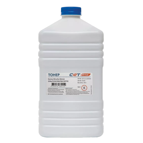 -/ Тонер NF7K TN-321K/322/711K/712K для KONICA MINOLTA Bizhub 224e/C224/284/364 (CET) Black, 500г/бут