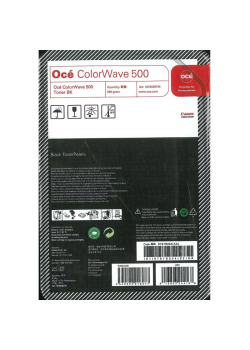 Тонер-картридж/ Oce ColorWave 500 Black, 500г