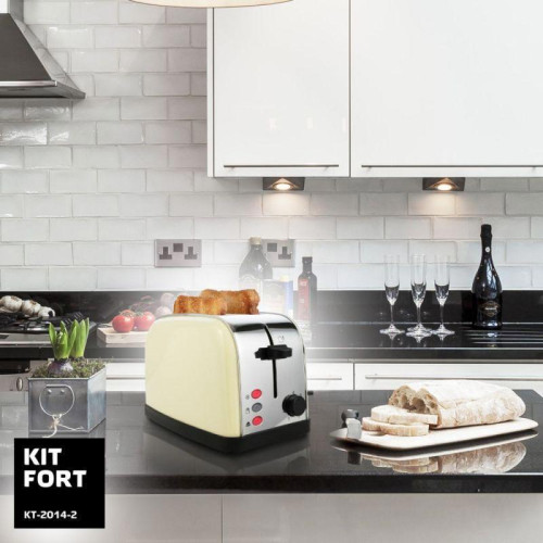 Тостер Kitfort КТ-2014-2 850Вт бежевый Тостер Kitfort КТ-2014-2 850Вт бежевый