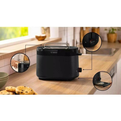 Тостер Bosch TAT2M123 950Вт черный Тостер Bosch TAT2M123 950Вт черный
