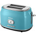 Тостер Kitfort КТ-6455 815Вт голубой/серебристый Тостер Kitfort КТ-6455 815Вт голубой/серебристый