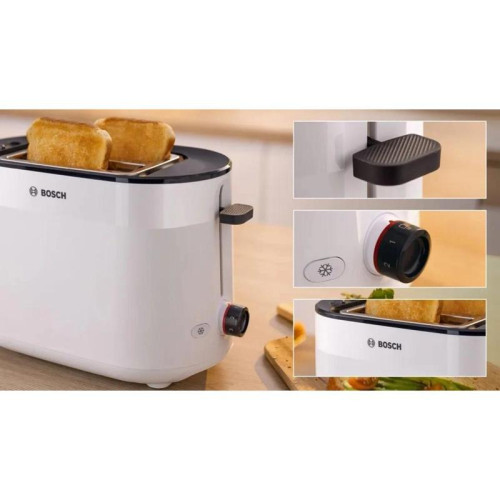 Тостер Bosch TAT2M121 950Вт белый Тостер Bosch TAT2M121 950Вт белый