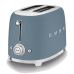 Тостер SMEG, Стиль 50-х г.г, 2 ломтика, корпус из нержавеющей стали, 6 уровней поджаривания, синий шторм Тостер SMEG, Стиль 50-х г.г, 2 ломтика, корпус из нержавеющей стали, 6 уровней поджаривания, синий шторм