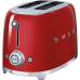 Стиль 50-х г.г, 2 ломтика, корпус из нержавеющей стали, 6 уровней поджаривания, красный Стиль 50-х г.г, 2 ломтика, корпус из нержавеющей стали, 6 уровней поджаривания, красный